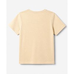 Pine Kids 100% Cotton Knit T-Shirts with Half Sleeves and Basketball Print in Offwhite for 4-5 Years