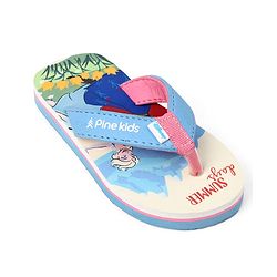 Pine Kids Disney Slip-On Closure Flip Flops With Frozen Print - Blue