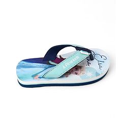 Pine Kids Disney Slip-On Closure Flip Flops With Frozen Print - Blue