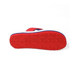 Pine Kids Marvel Slip-On Closure Flip Flops With Captain America Print - Red