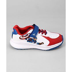 Pine Kids Marvel Velcro Closure Sneaker Shoes With Superman Graphic - White & Red