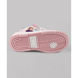 Pine Kids Disney Velcro Closure Casual Shoes With Disney Frozen Princesses Graphic - Silver