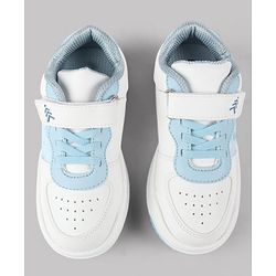 Pine Kids Disney Velcro Closure Casual Shoes With Disney Frozen Princesses Graphic - White