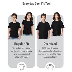 Pine Active Knit Drop Shoulder Half Sleeves T-Shirt With Text Print - Black