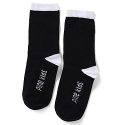Pine Kids Cotton Mix Knit Socks With Pine Kids Text & Ankle Length Pack Of 5 In Blue