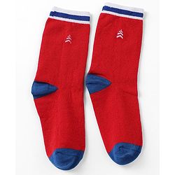 Pine Kids Cotton Mix Knit Socks With Pine Kids Text & Ankle Length Pack Of 5 In Blue