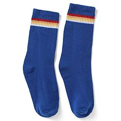 Pine Kids Knit Solid Socks Pack of 5 in Blue