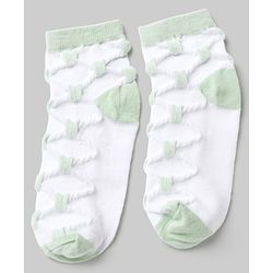 Pine Kids Cotton Knit Ankle Length Socks With Heart Design Pack of 5 - Orange, Red, Blue, Yellow & Green