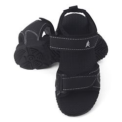Pine Kids PU Velcro Sandals - Black