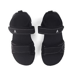 Pine Kids PU Velcro Sandals - Black