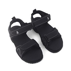 Pine Kids PU Velcro Sandals - Black