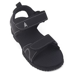 Pine Kids PU Velcro Sandals - Black