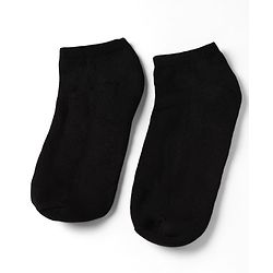 Pine Kids Cotton Knit Ankle Length Solid Socks Set Of 3 - Black