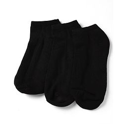 Pine Kids Cotton Knit Ankle Length Solid Socks Set Of 3 - Black