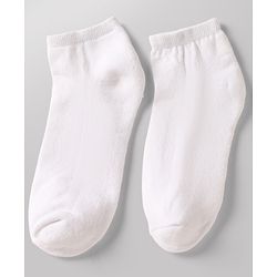Pine Kids Cotton Nylon Knit Ankle Length Solid Socks Set of 3 - White