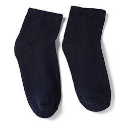 Pine Kids Cotton Knit Ankle Length Solid Socks Set of 3 - Black