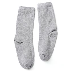 Pine Kids Cotton Knit Mid Calf Length Socks With Bow Applique Pack of 5 - Light Grey, Black, White, Pink & Red