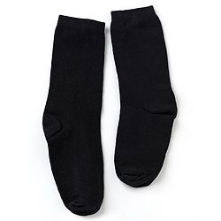 Pine Kids Cotton Knit Mid Calf Length Socks With Bow Applique Pack of 5 - Light Grey, Black, White, Pink & Red