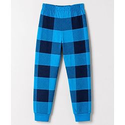 Pine Kids Cotton Knit Half Sleeves T-Shirt & Checks Pyjama Night Suit with Game Over Print - Orange