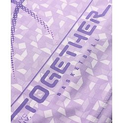 Pine Active Knit Printed Sleeveless T-Shirt With Text Print - Lavender