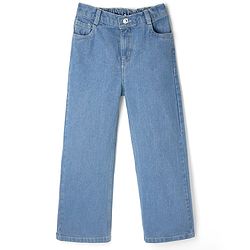 Pine Kids Cotten Blend Denim Woven Full Length Jeans - Blue