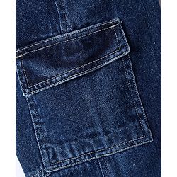 Pine Kids Cotton Denim Woven Full Length Jeans In Blue