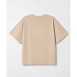 Pine Kids 100% Cotton Knit Half Sleeves T-Shirt and Joggers Set with Text Print - Brown