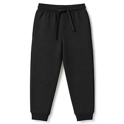 Pine Kids Cotton Knit Half Sleeves T-Shirt & Joggers Set With Text Print - Black