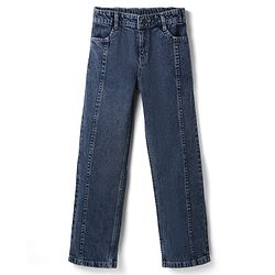 Pine Kids Denim Woven Full Length Washed Jeans - Navy Blue