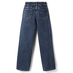 Pine Kids Denim Woven Full Length Washed Jeans - Navy Blue