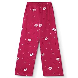 Pine Kids 100% Cotton Single Jersey 180 GSM Knit Half Sleeves T-Shirt & Pyjama Night Suit with Made of Magic Text & Floral Print with Bio Wash - Magenta