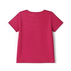 Pine Kids 100% Cotton Single Jersey 180 GSM Knit Half Sleeves T-Shirt & Pyjama Night Suit with Made of Magic Text & Floral Print with Bio Wash - Magenta