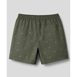 Pine Kids Cambric Woven Boxers With Animal Print Pack of 2 - White Green