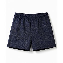 Pine Kids Cambric Woven Boxers With Polka Dot Print Pack of 2 - Navy Blue Black