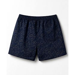 Pine Kids Cambric Woven Boxers With Polka Dot Print Pack of 2 - Navy Blue Black