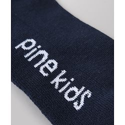 Pine Kids Cotton Mix Knit Ankle Length Socks With Brand Logo Print Set of 3 - Orange, White & Black