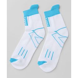 Pine Kids Cotton Knit Ankle Length Socks With Geometric Print Pack of 3 - Navy Blue & Yellow