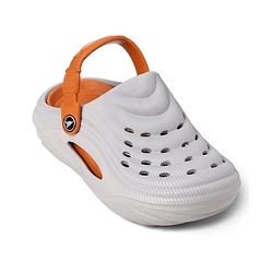 Pine Kids Solid Backstrap Closure Clogs - Grey