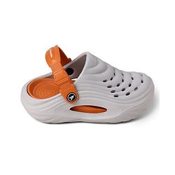 Pine Kids Solid Backstrap Closure Clogs - Grey