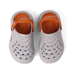 Pine Kids Solid Backstrap Closure Clogs - Grey