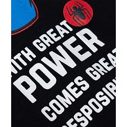Pine Kids Marvel Single Jersey Knit T-Shirt with Full Sleeves and Spider Man Print - Black