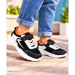 Pine Kids Velcro closure Sneakers Shoes in Black