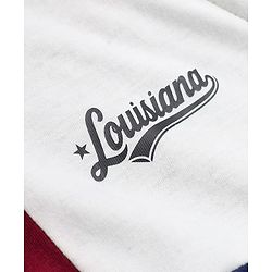 Pine Kids 100% Cotton Single Jersey Knit Half Sleeves T-Shirt and Jogger with Full Length and Louisiana Print in Navy Blue