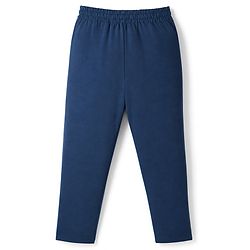 Pine Kids Disney Knit Full Sleeves T-Shirt & Pyjama Night Suit With Stitch Graphic - Navy Blue