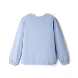 Pine Kids Disney Single Jersey Knit Full Sleeves T-Shirt & Pyjama Night Suit with Minnie & Daisy Graphics - Sky Blue