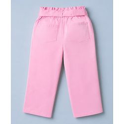 Pine Kids Single Jersey Knit Sleeveless Floral Printed Top & Pant Set - Pink