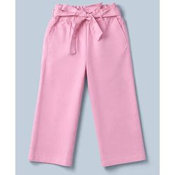 Pine Kids Single Jersey Knit Sleeveless Floral Printed Top & Pant Set - Pink