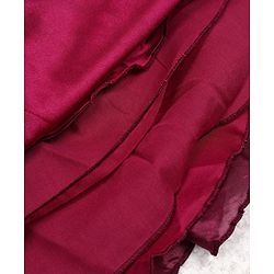 Pine Kids Organza Woven Sleeveless Party Dress With Floral Applique - Maroon