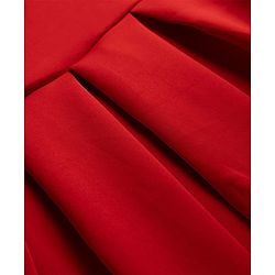 Pine Kids Woven Sleeveless Pleated Party Dress With Sequinned Bow Applique - Dark Red