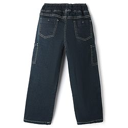 Pine Kids Denim Woven Full Length Jeans in Navy Blue